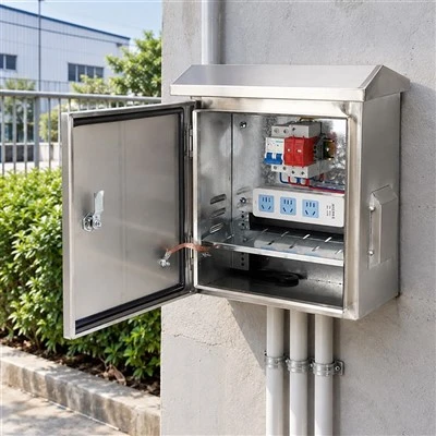 Caja de distribución personalizada de acero inoxidable 304 resistente a la intemperie